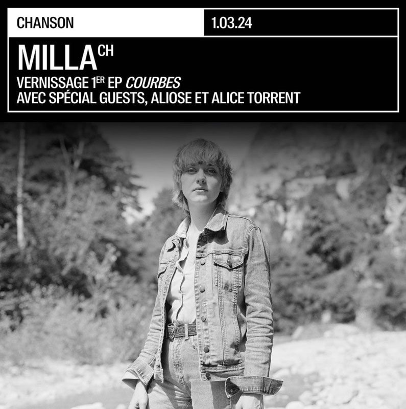 milla chanteuse concert vernissage Martigny 2023